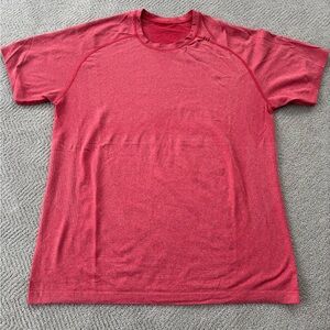 lululemon athletica Red Short Sleeve Tee